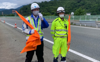 専務パトロール 中央自動車道 路肩規制(大月営業所)