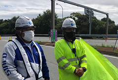 所長パトロール 豊川IC ランプ規制（名古屋営業所）