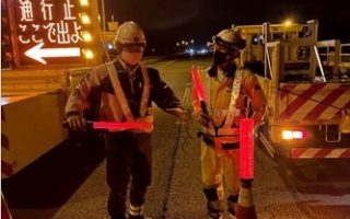 所長パトロール 道東自動車道 通行止規制（札幌営業所）