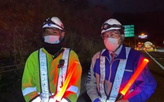 所長代理パトロール 首都圏中央連絡自動車道 内回り 走行車線規制(八王子多摩営業所)