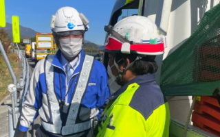 所長パト 中央自動車道 上り線 走行車線規制（飯田営業所）