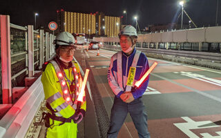 役員パト 首都高速道路　羽田線下り線左A規制（港北営業所）