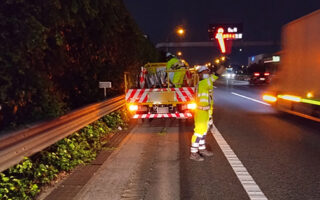 役員パト 東北自動車道下り線2/3追い越し規制（埼玉営業所）