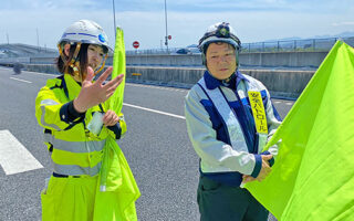 所長パトロール 首都圏中央連絡自動車道内回り車線規制（厚木営業所）