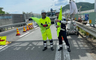 安全パトロール 長野自動車道上下線追越車線規制（諏訪営業所）