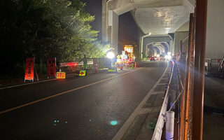 安全パトロール 国道302号外回り片側交互通行規制（名古屋西営業所）