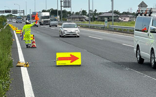 所長パトロール 関越自動車道下り線追越車線規制（所沢営業所）