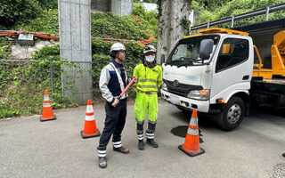 所長パトロール 中央道　路下片側交互通行規制（八王子多摩営業所）