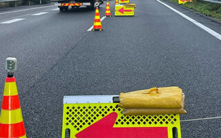 支社長パトロール 名神高速道路下り線追越車線規制（岐阜営業所）