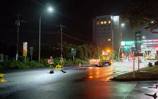 安全パトロール 東名高速道路上り線通行止め規制（御殿場営業所）