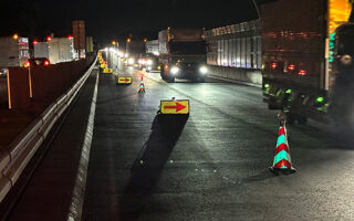 所長パトロール 圏央道内回り追越車線規制（所沢営業所）