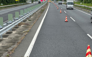 安全パトロール 関越自動車道上り線追越車線規制（太田桐生営業所）