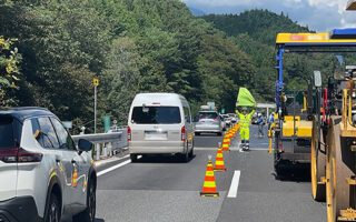 安全課パトロール 営業所視察+中央道上り線追越車線規制（飯田営業所）