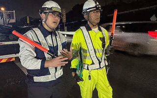 支社長パトロール 圏央道内回り走行車線規制（所沢営業所）