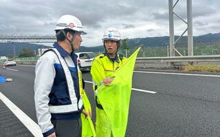 所長パトロール 上信越上り線走行車線規制（長野営業所）