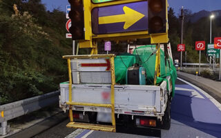 所長パトロール 中央自動車道上下線通行止め規制（飯田営業所）